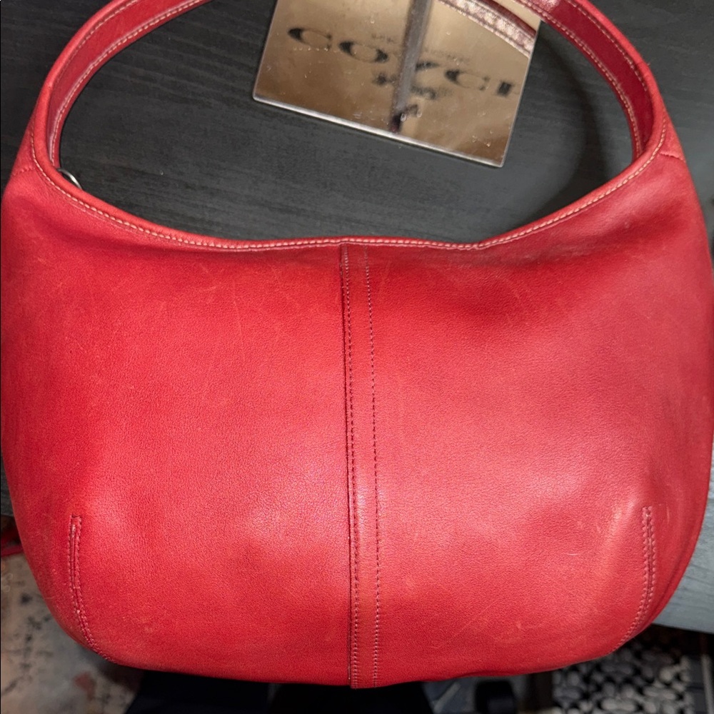 Coach Cherry Red Hobo Bag - Picture 5 of 15